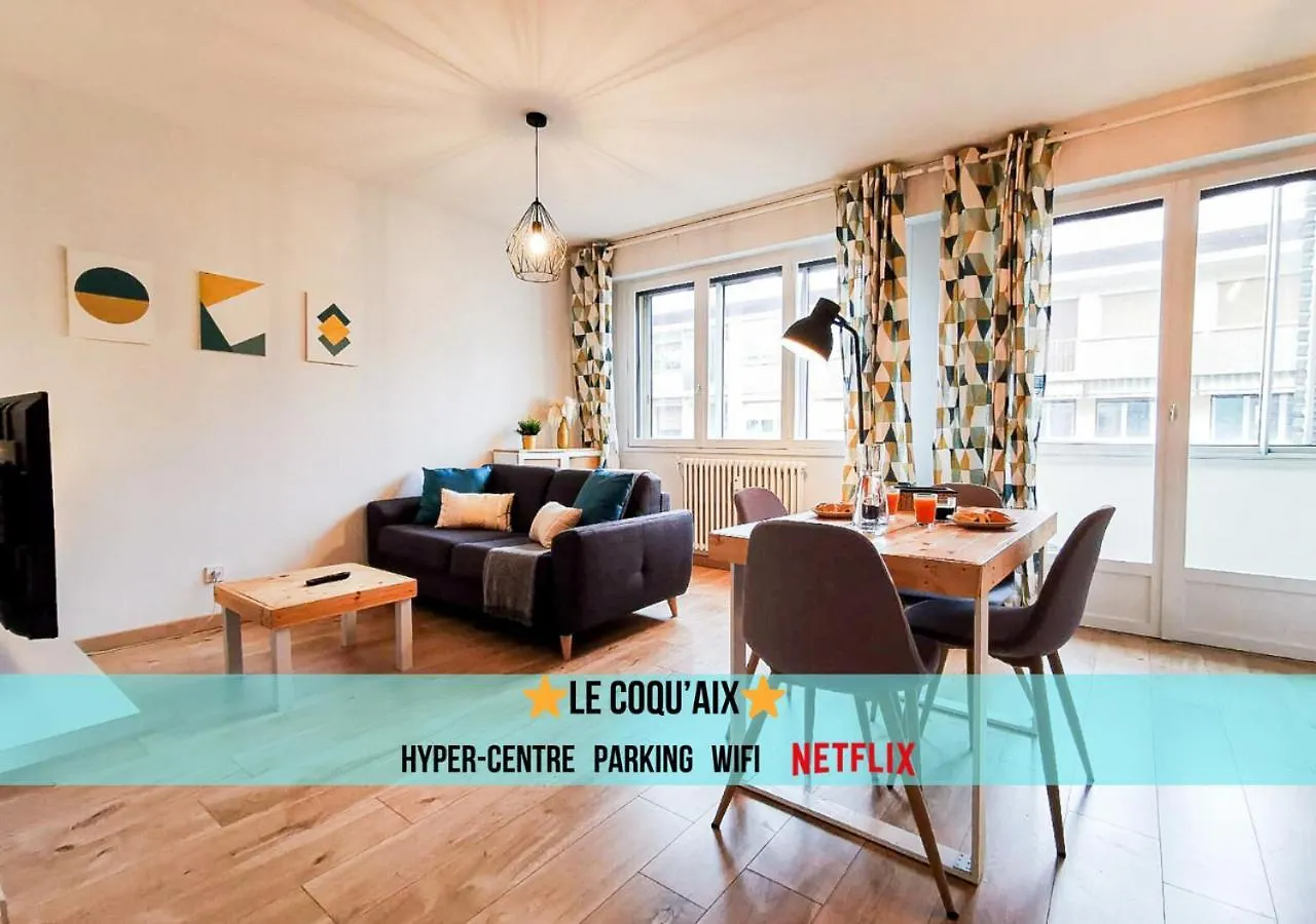 Апартаменты Le Coqu'Aix - Hyper-Centre - Parking - Wifi - Netflix Экс-ле-Бен